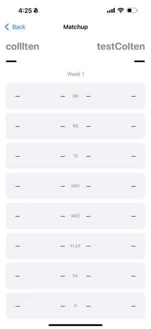 College Fantasy Football screenshot 2