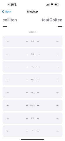 College Fantasy Football screenshot