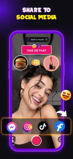 Captura de pantalla de This Or That: Funny Filter en iPhone 6