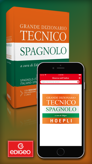 Screenshot #1 pour Dizionario Tecnico Spagnolo