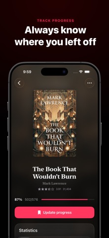 Leatherbound: Reading Tracker Screenshot 2 of 7