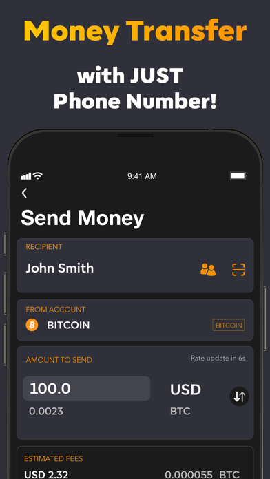 XFR Money Transfer Screenshot