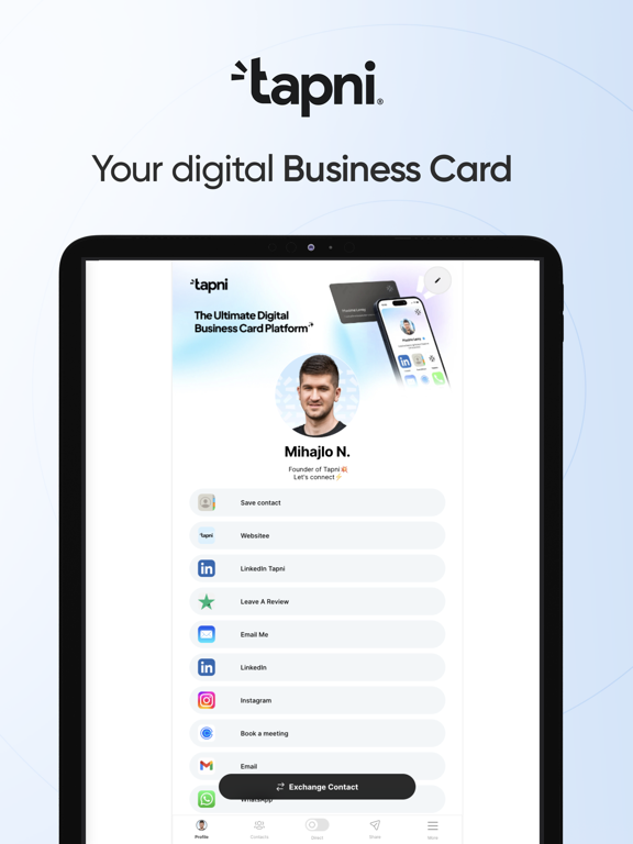 Screenshot #4 pour Tapni - Digital Business Card