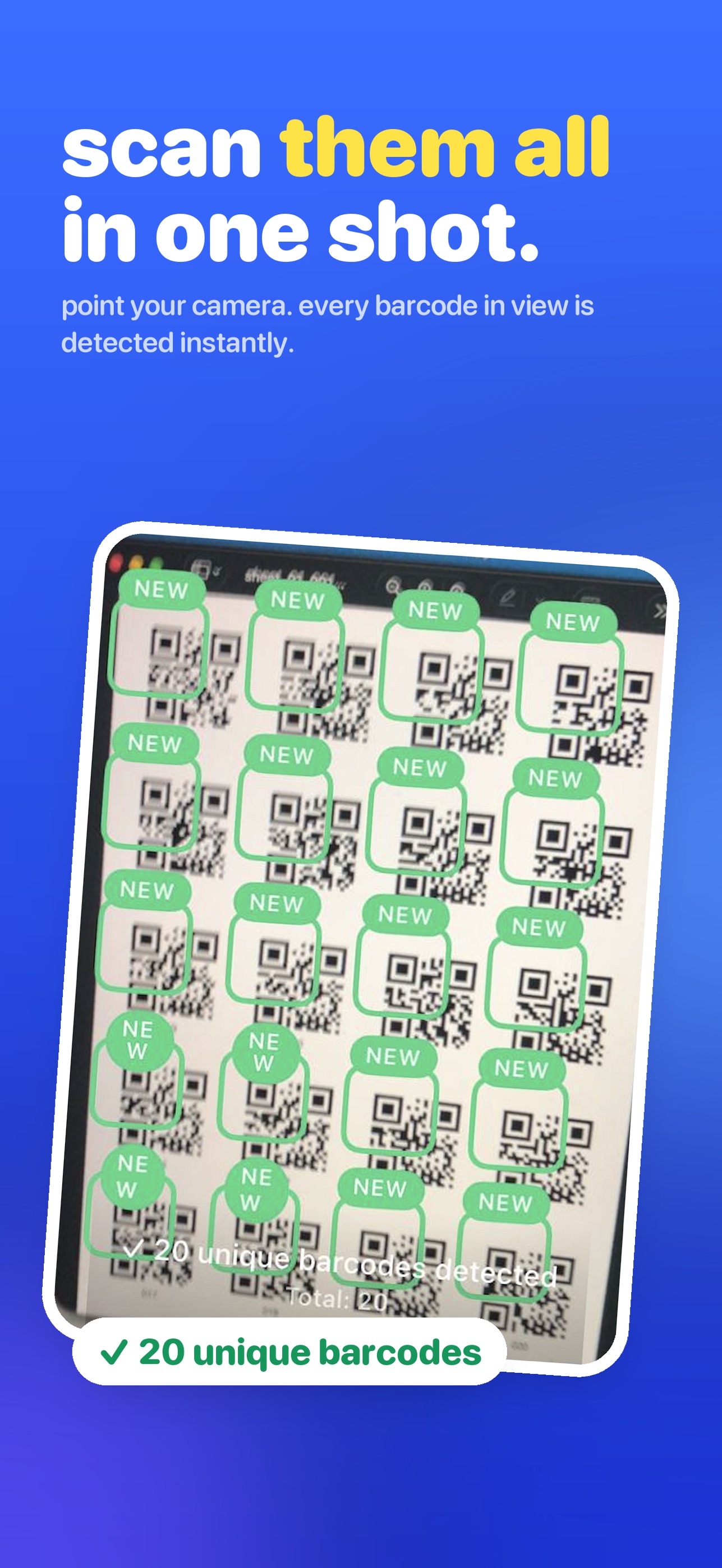 Screenshot 1 of MultiScanner : Barcode & QR