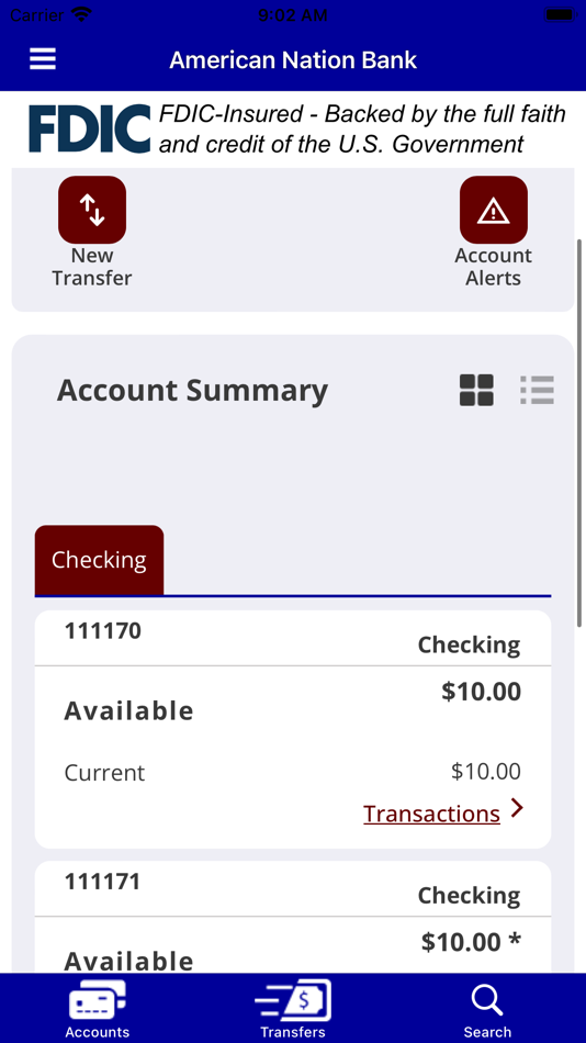 #2. MYANB Mobile (iOS) 由: American Nation Bank