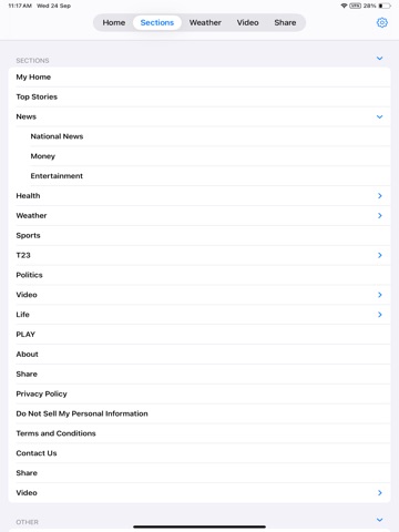 KION Monterey, Salinas News iPad screenshot