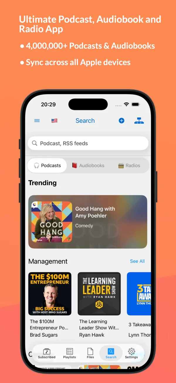 Screenshot #1 pour Podcast App - PlaydioCast