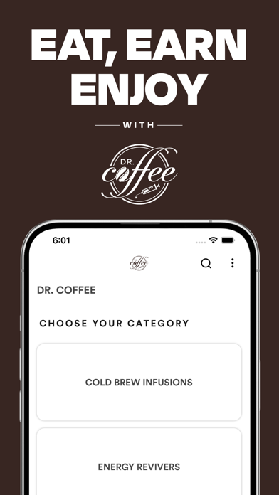 Dr. Coffee iPhone screenshot 1 - Food & Drink app
