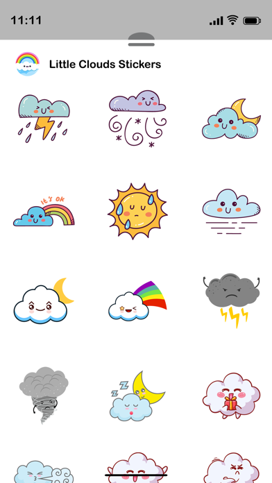 Little Clouds Stickers Screenshot 4 - AppWisp.com Little Clouds Stickers Screenshot 4 - AppWisp.com