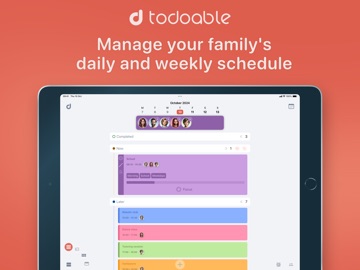Todoable: Family Calendar iPad screenshot