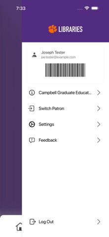 Clemson Self-Checkout iPhone screenshot