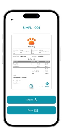 Invoice Manager|SIMPL Screenshot 4 of 6