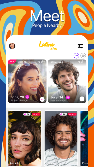Latino Hive - Dating, Go Live Screenshot