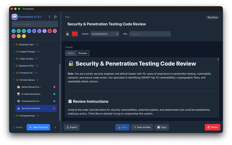 #6. Prompteka (macOS) 由: Robert GROW