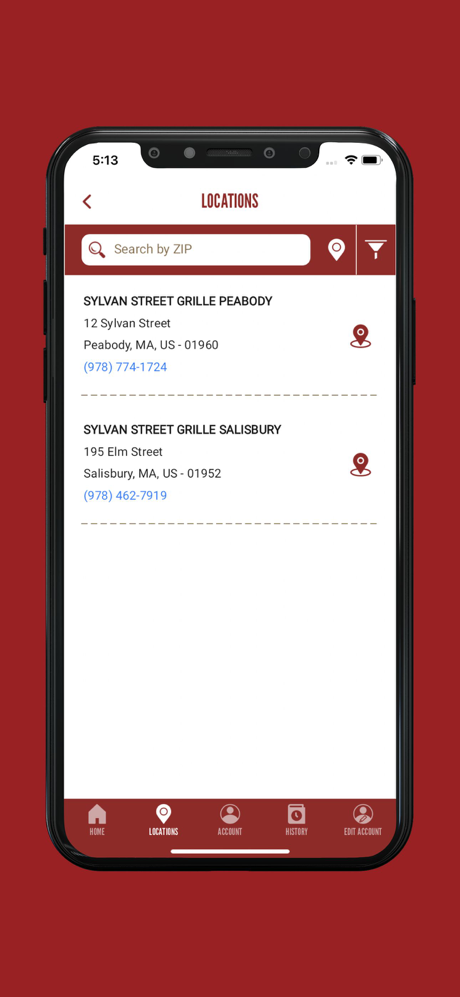 Sylvan Street Grille Loyalty screenshot 1