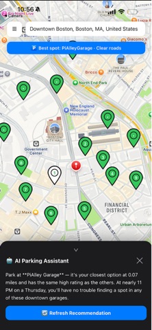 END2END Smart Parking iPhone screenshot