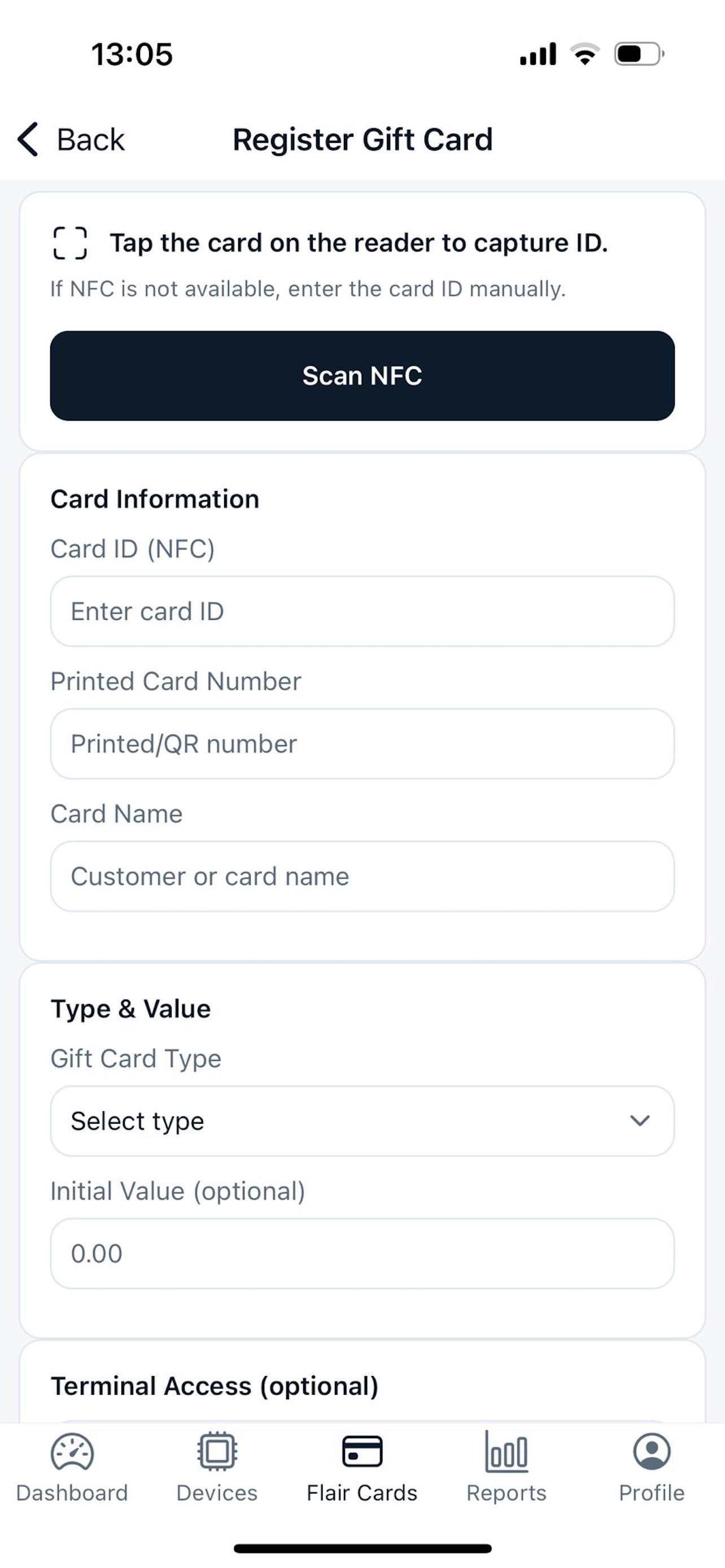 FlairCard Merchant