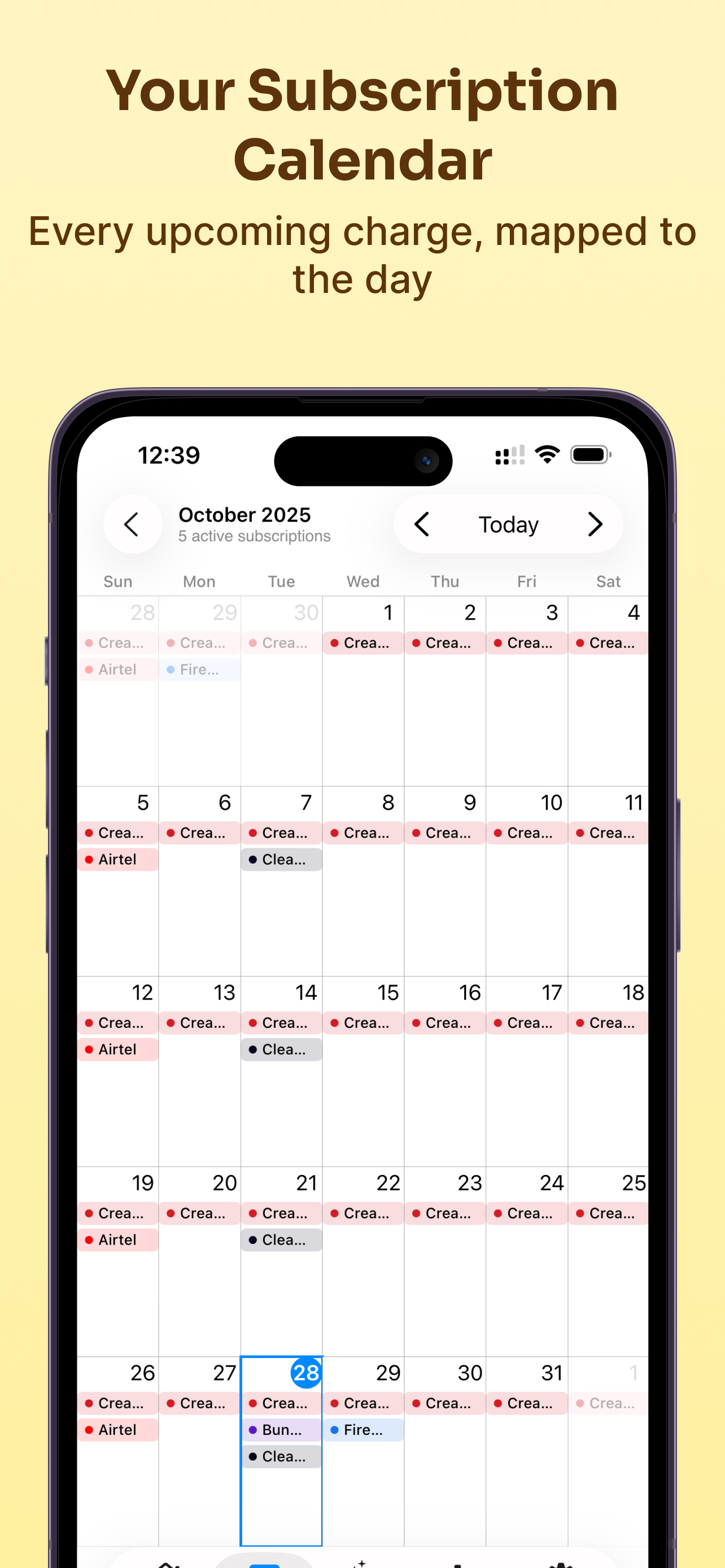 Subscription Tracker -Sentinel