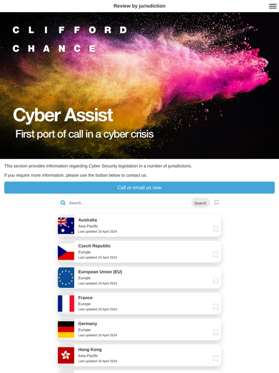 Screenshot #6 pour Clifford Chance Cyber Assist