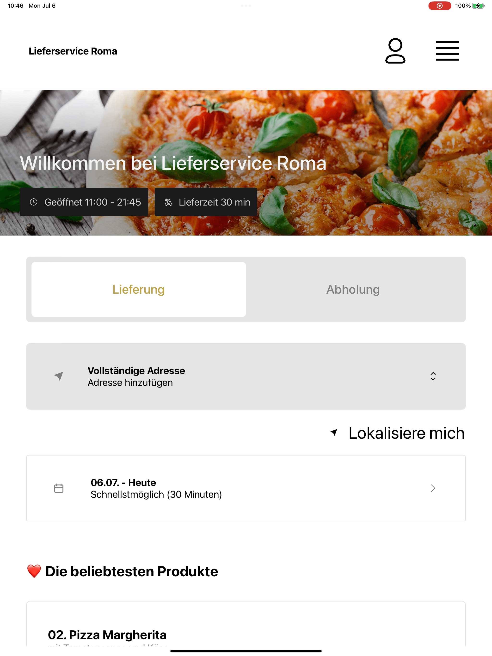 Lieferservice Roma DE screenshot 5