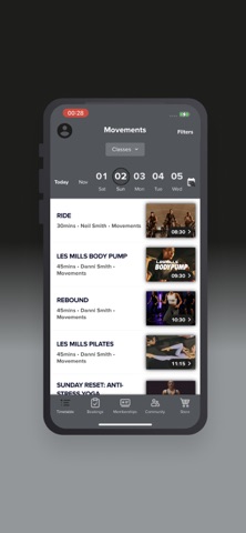 The Movements App screenshot