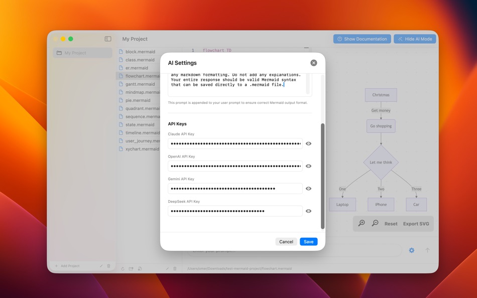#2. Mermaid Live Editor (macOS) By: Omer UCEL