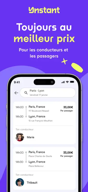 Ynstant - carpooling screenshot 2