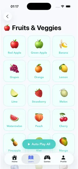 Capture d'écran de KidLearn – Language Learning sur iPhone 6