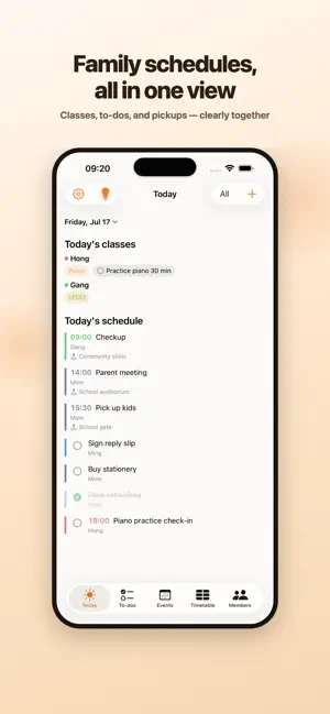 Parent Schedule screenshot 1