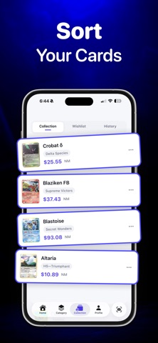 SCARD: TCG Card Value Scanner iPhone screenshot