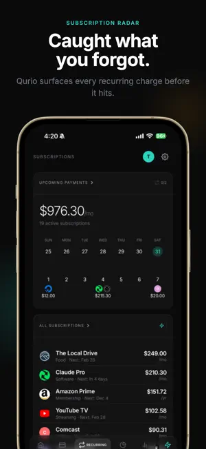Qurio - Personal Finance screenshot 3