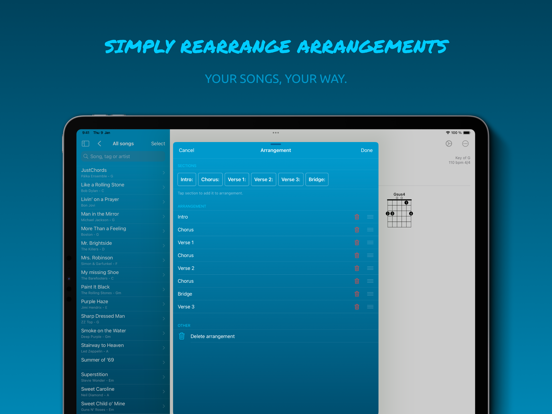 JustChords iPad screenshot 4 - Music app