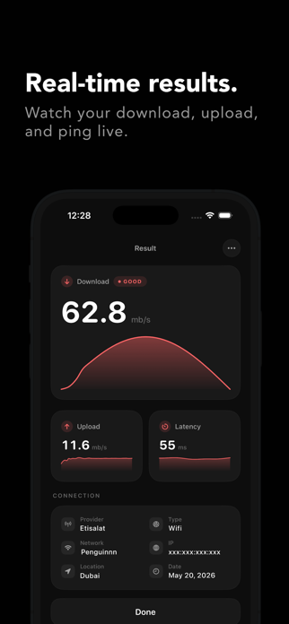 NetTest: Internet Speed Test Screenshot 3 of 4