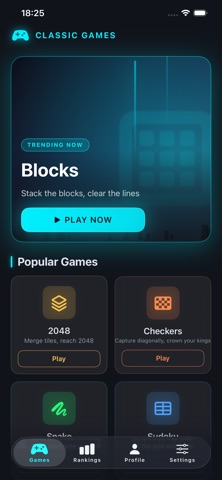 Neon Classic Games screenshot 1