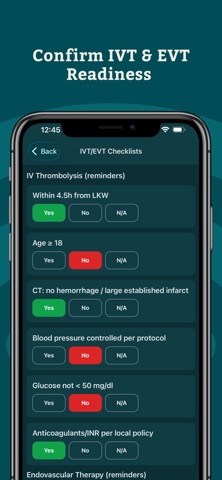 StrokeTimer - NIHSS & DTN iPhone screenshot