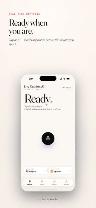 Live Caption AI Screenshot 4 of 7