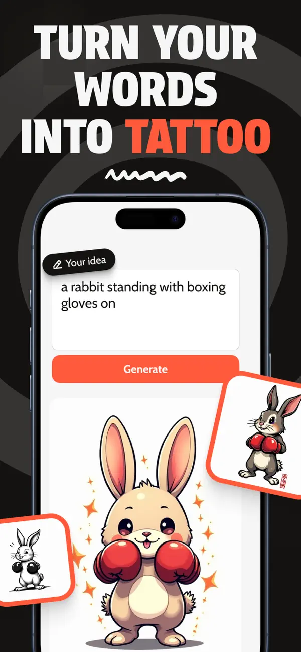 Screenshot #3 pour AI Tattoo Art Generator - Tatu