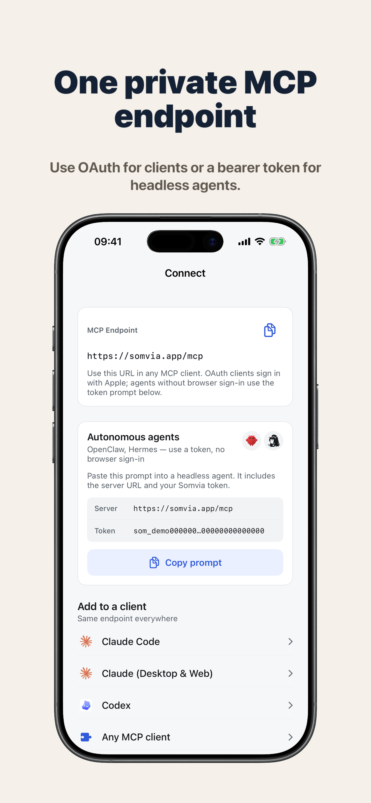 Somvia - Health MCP Sync screenshot 3