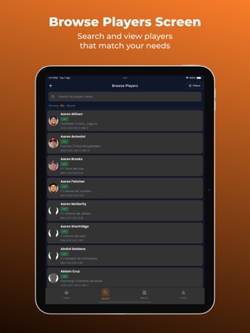 Roster Radar | Track Players iPad screenshot