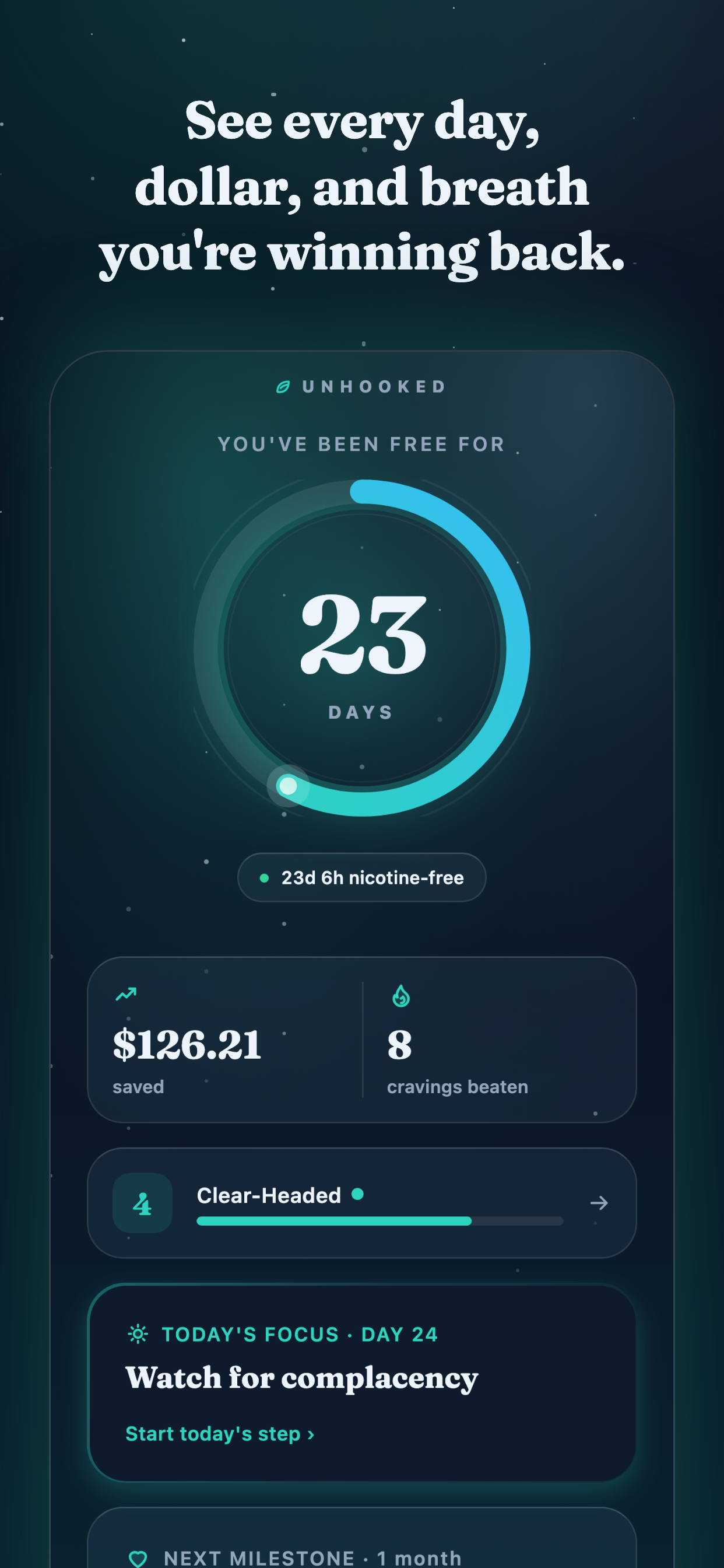 Unhooked: Quit Vaping Coach screenshot 4