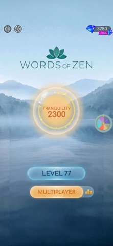 Words of Zen : Crossword iPhone screenshot