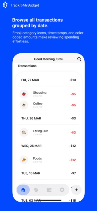 TrackIt MyBudget Screenshot 3 of 6