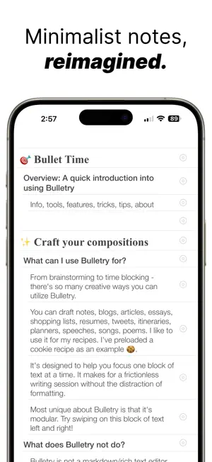 Bulletry screenshot 1