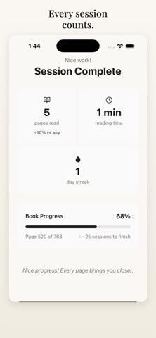 Offshelf: Focus Reading Timer Screenshot 8 of 8