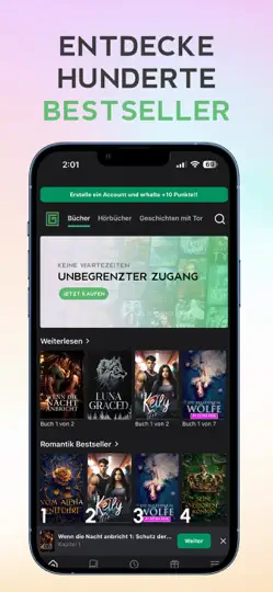 Screenshot von GALATEA: Bücher & Hörbücher auf dem iPhone 1
