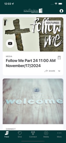 Southview Baptist Church app screenshot 2