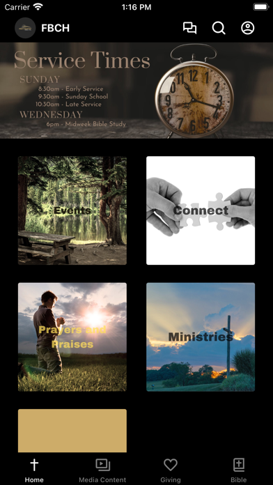 First Baptist Church Hill app screenshot