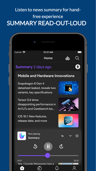 LiAi - Summarizing Tech News Screenshot