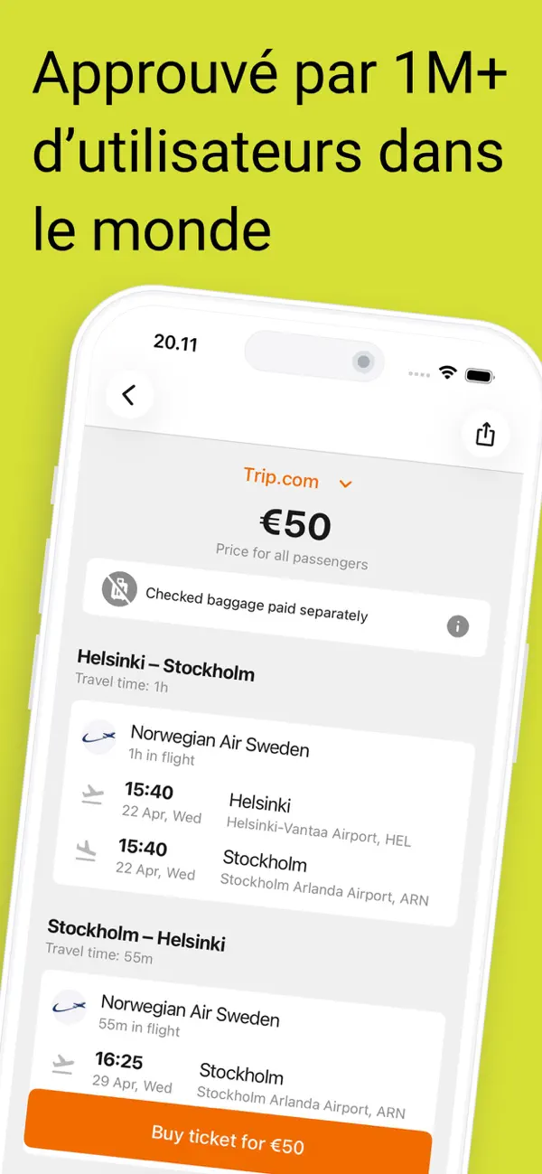 Screenshot #3 pour Vols et billets économiques
