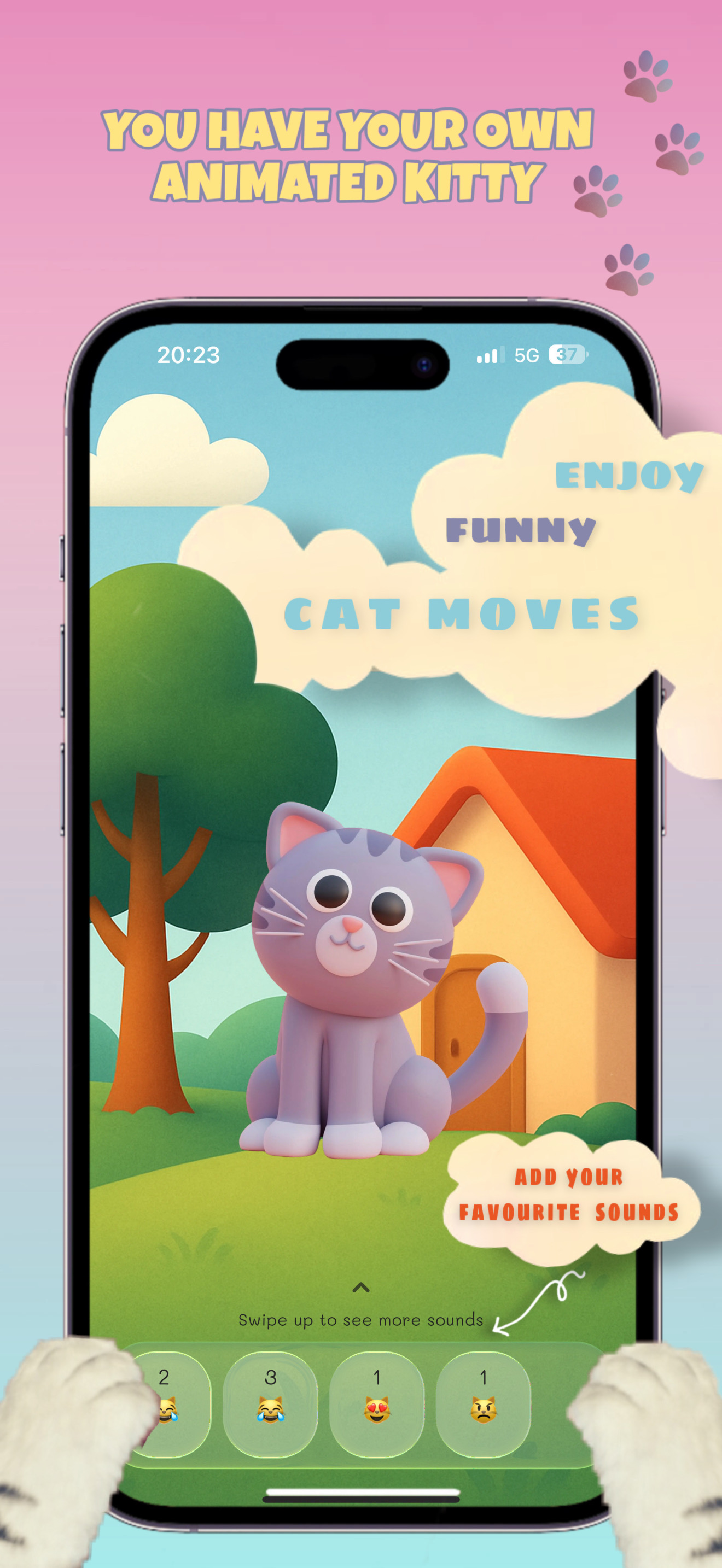 Kitty Sounds - Play With Cat screenshot 3
